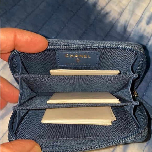 Dark Blue BoyQuilted Card Wallet - Picture 3 of 8